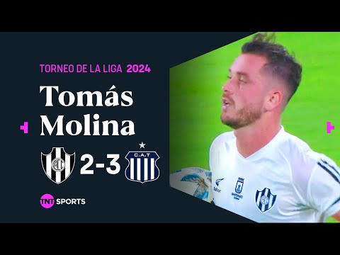 Tomás #Molina descuenta para #CentralCórdoba vs. #Talleres