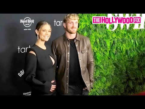 Logan Paul & Nina Agdal Show Off Her Baby Bump While Pregnant At The Sports Illustrated Party In NY