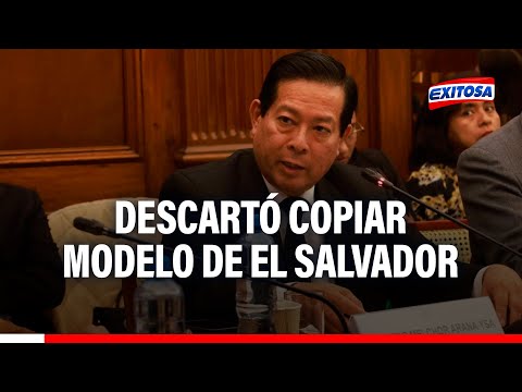 Ministro de Justicia descarta copiar modelo de El Salvador contra la inseguridad ciudadana