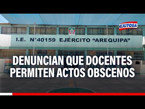 Arequipa: Denuncian que docentes permiten actos obscenos en el colegio Ejército