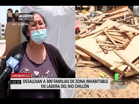 Carabayllo: Familias desalojadas  aseguran ser propietarios, pero procurador los desmiente
