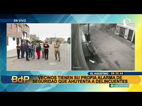 Vecinos en El Agustino instalan sus propias alarmas para hacer frente a la delincuencia (1/2)