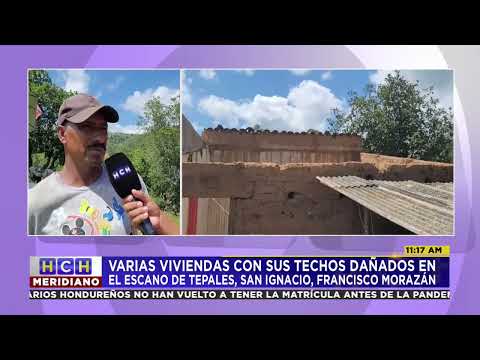 Vientos Huracanados dejan varias viviendas sin techos en San Ignacio, Francisco Morazán