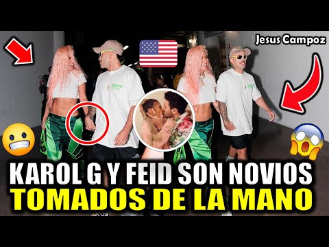 Karol G y Feid JUNTOS tomados de la MANO en Miami  Anuel AA esta triste karolg y ferxxo son novios