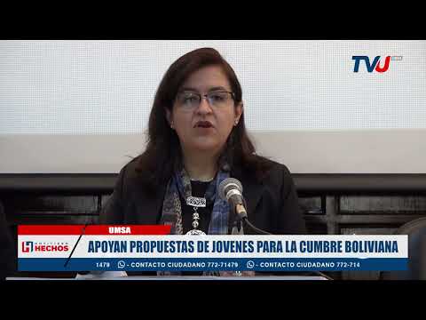 APOYAN PROPUESTAS DE JOVENES PARA LA CUMBRE BOLIVIANA
