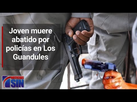 Joven muere abatido por policías en Los Guandules