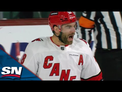 Hurricanes Jordan Martinook Buries Rebound To Score 16 Seconds Into Game vs. Coyotes