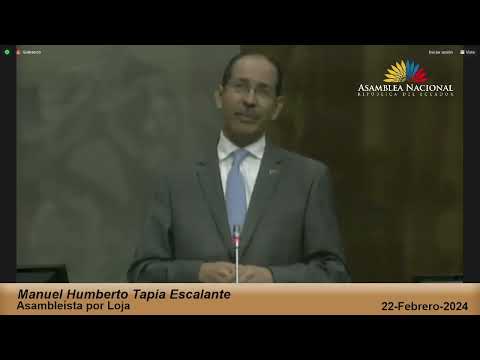 Asambleísta  Humberto Tapia  - Sesión 902 - #ErradicaciónViolenciaYAcosoLabora