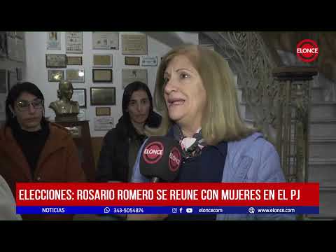 Elecciones: Rosario Romero se reune con mujeres en el PJ