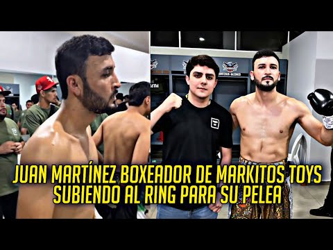 JUAN MARTÍNEZ BOXEADOR DE MARKITOS TOYS SUBIENDO AL RING PARA SU PELEA