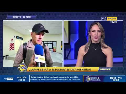 Carlos Lampe conversó en su arribo a La Paz  ¿Se irá a Estudiantes de Argentina?