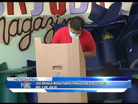 Junta Central Electoral revela resultados finales de las elecciones del 5 de julio