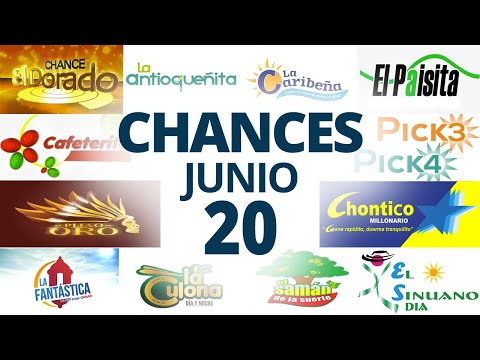 Resultados del Chance del Jueves 20 de Junio de 2024  Loterias