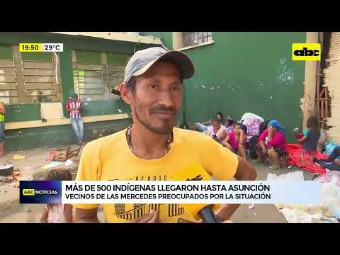 Más de 500 indígenas llegaron hasta Asunción
