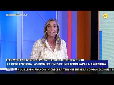 La OCDE empeora las proyecciones de inflación para la Argentina ? HNT a las 8 ? 06-02-24
