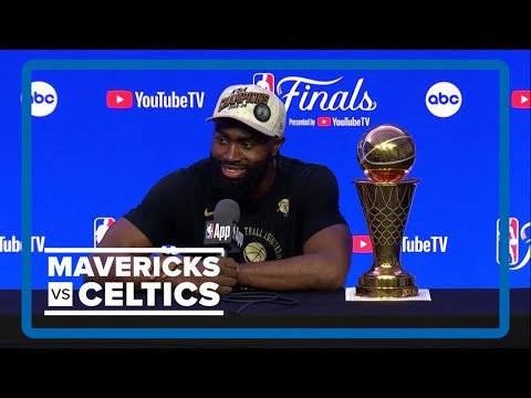 NBA Finals: Jaylen Brown's postgame interview after Celtics beat Mavericks to win NBA championship