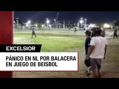 Balacera interrumpe juego de beisbol en Nuevo León
