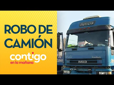 CARABINERO LESIONADO: Dos detenidos tras persecución por robo de camión - Contigo en la Mañana