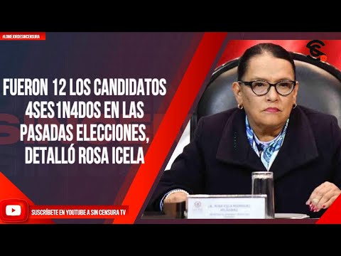 FUERON 12 LOS CANDIDATOS 4SES1N4D0S EN LAS PASADAS ELECCIONES, DETALLÓ ROSA ICELA