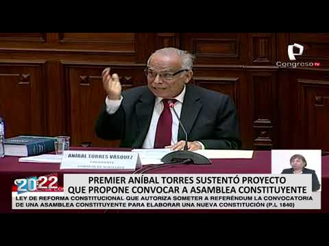 Aníbal Torres: Castillo ni ministros participarán en la redacción de la nueva Constitución (1/2)