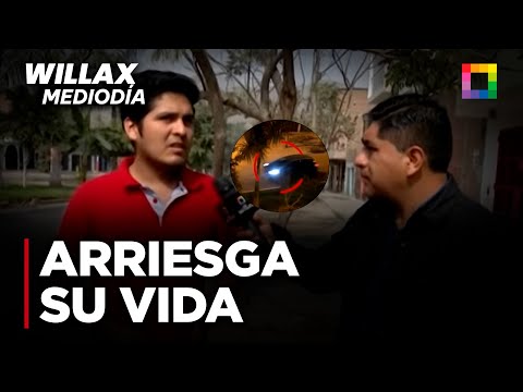 Willax Mediodía - OCT 04 - ARRIESGA SU VIDA PARA EVITAR ROBO | Willax