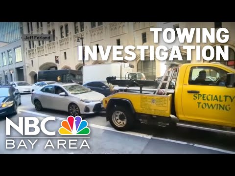 Video shows tow truck try to latch onto moving car in San Francisco