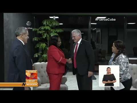 Presidente de Cuba intercambia con Directora de la OPS