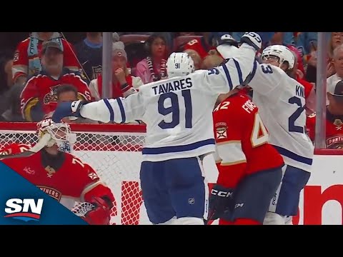 Maple Leafs John Tavares Pots His Second Of The Night With A Slick Tipper