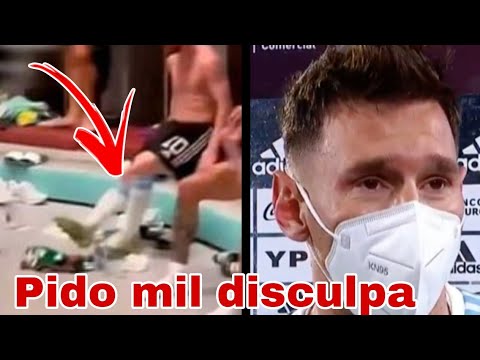 Messi patea la playera de México y pide disculpa pública, vídeo Messi patea camiseta de México