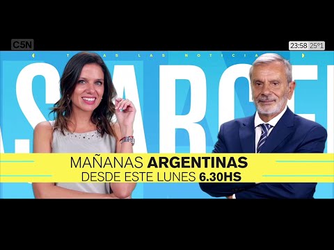 Valentina Caff y Antonio Fernández Llorente conducen Mañanas Argentinas - LUNES 19 6.30H - C5N PROMO
