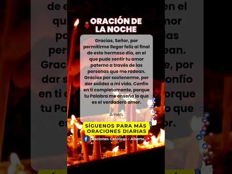 oración de la noche de hoy