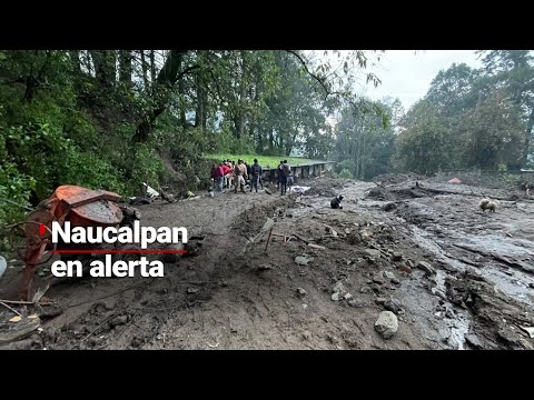 LLUVIAS NO PARAN | Riesgo en Naucalpan por tapón de basura; suspenden labores para retirarlo