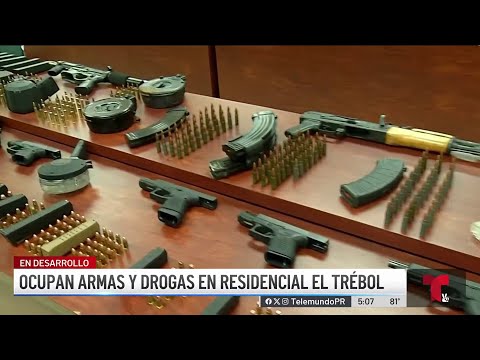 Ocupan arsenal de armas y drogas en residencial El Trébol