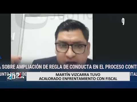Martín Vizcarra se altera en audiencia judicial con el fiscal Osias Castañeda (2/2)