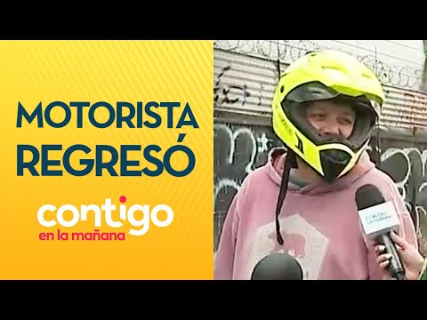 ESTABA TODO AVERGONZADO: Conductor que dejó su moto volvió a fiscalización - Contigo en la Mañana