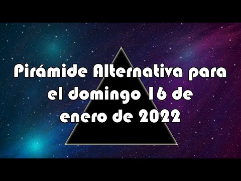 Lotería de Panamá - Pirámide Alternativa para el domingo 16 de enero de 2022