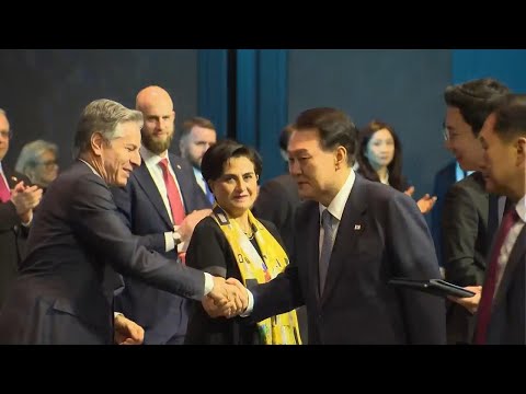 South Korea president and US secretary of state stress global cooperation on AI