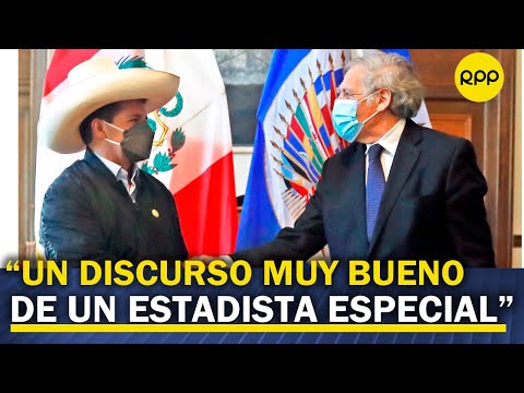 Luis Almagro opina tras intervención del presidente Castillo en la OEA