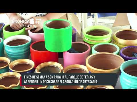 Managua: Aprenden a elaborar artesanías en el Parque de Ferias - Nicaragua