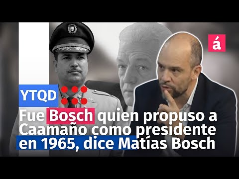 Fue Bosch quien propuso a Caamaño como presidente en 1965, dice Matías Bosch,nieto del expresidente