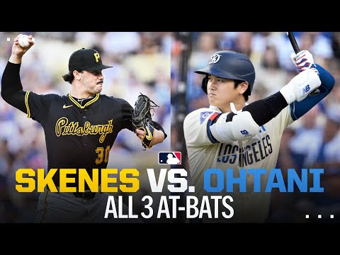 PAUL SKENES VS. SHOHEI OHTANI  (Every pitch, every at-bat!)