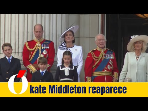 Kate Middleton reaparece con un look bicolor en el Desfile del Estandarte