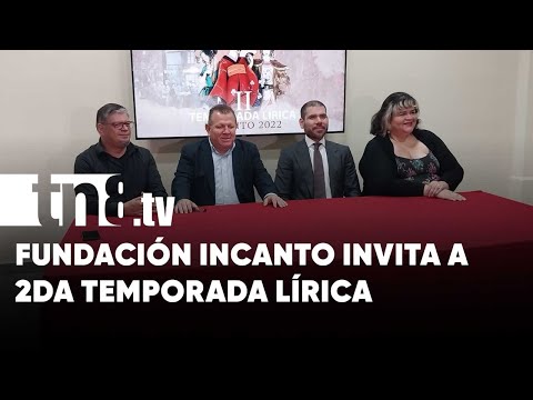 Fundación INCANTO invita a las familias nicaragüenses a 2da Temporada Lírica - Nicaragua