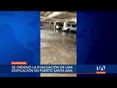 Municipio de Guayaquil ordenó la evacuación de una edificación en el Puerto Santa Ana