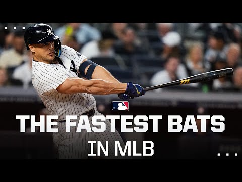 The Fastest Bat Speeds in MLB! (Giancarlo Stanton topping MLB in average bat speed!)