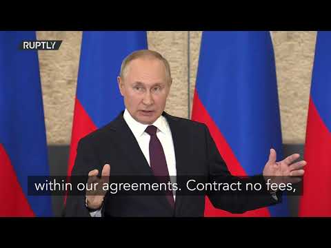 Vladimir Putin: Si usted (Europa) siente la urgencia del gas, levante las sanciones a NordStream 2