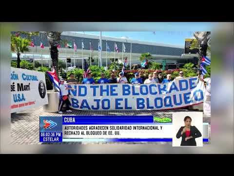 Presidente Díaz-Canel resaltó muestras de apoyo a Cuba y de rechazo al bloqueo