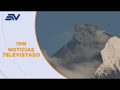 Caída de ceniza del volcán Sangay, en Ecuador