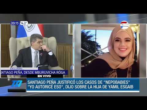 Santiago Peña justificó los casos de nepobabies