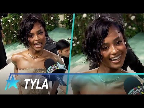 Tyla Reacts To Being CARRIED Up Met Gala Steps In SAND Dress